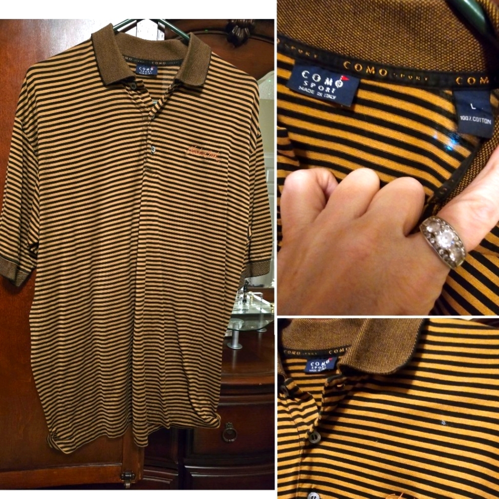 NEW COMO SPORT GOLF SHIRT , tag removed